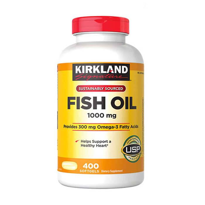 Dầu Cá Fish Oil Kirkland Mỹ 400 viên