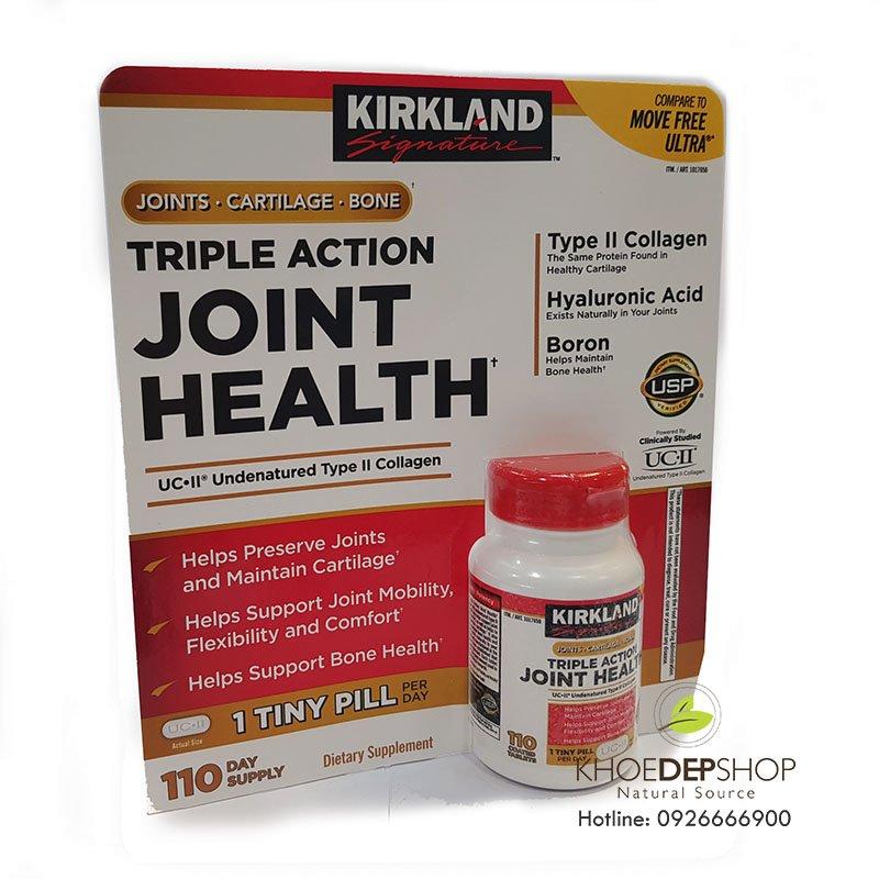 Viên Uống Bổ Xương Khớp Kirkland Triple Action Joint Health 110 viên